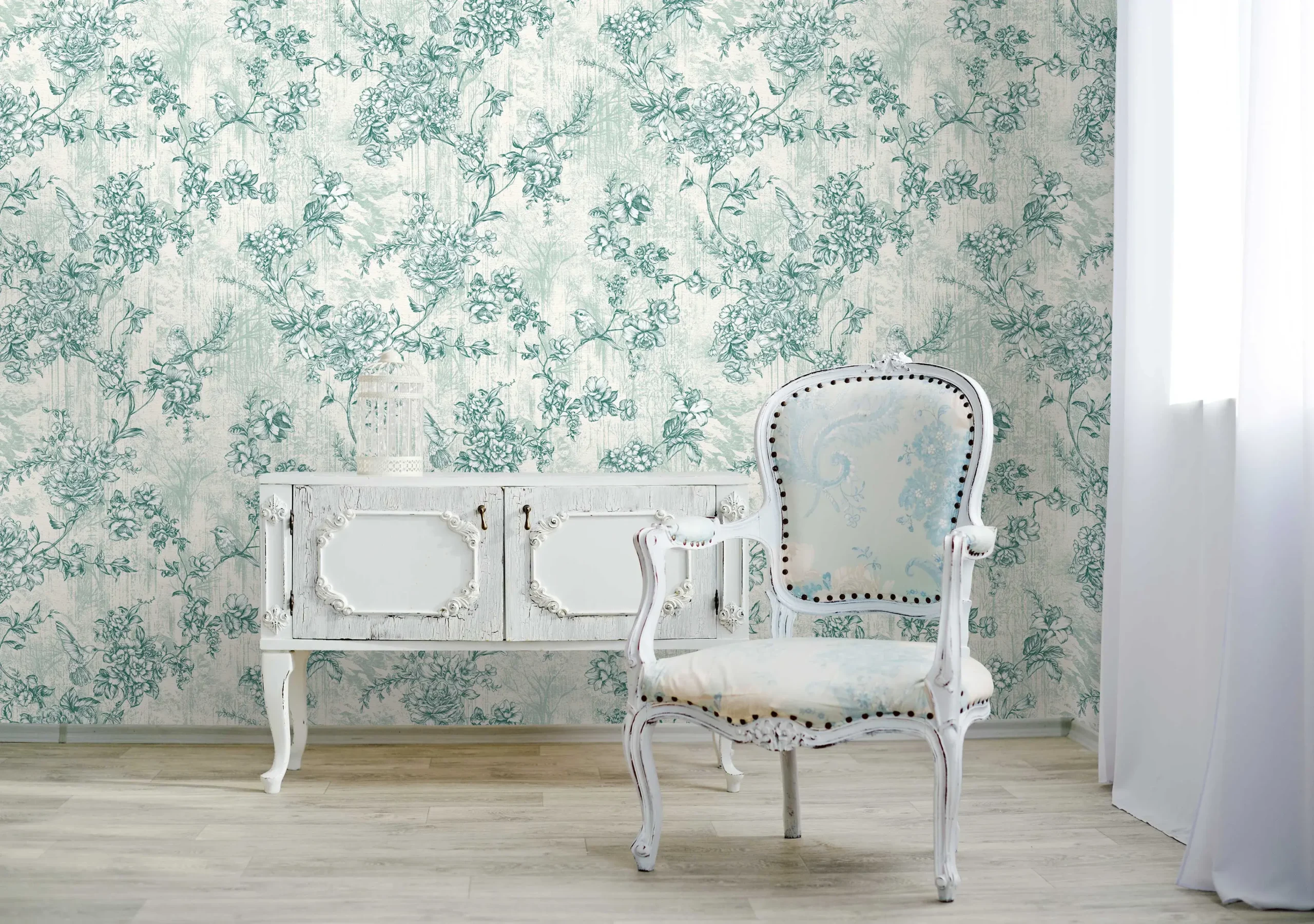 Green Embossed Wallpaper – Nature-Inspired (9914-3)